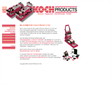 Tablet Screenshot of koch-products.de